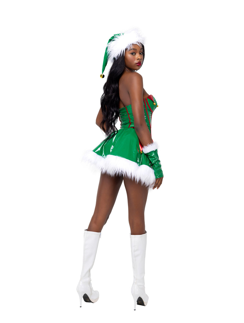 sexy christmas dresses Sexy Christmas Dress Adult Santa Clause Cosplay Lingerie Red Metallic Christmas Outfit, Red / L