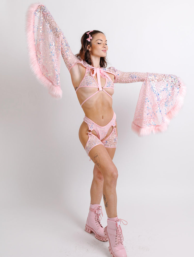 J. Valentine Rave Princess Outfit - Pink – Rave Bae Couture