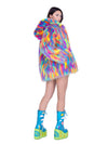 J. Valentine Melted Rainbow Coat