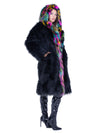 Midnight Mirage Faux Fur Coat