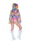 Melted Rainbow Cropped Coat - Multi