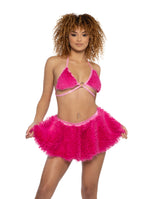 J. Valentine Pink Plush Outfit - Hot Pink