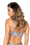 Silver Slither Keyhole top