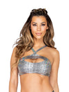 Silver Slither Keyhole top