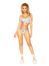 J. Valentine Royal Vortex Holo Corset - Rose Gold