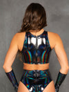 J. Valentine Futuristic Lover Holo Top - Black