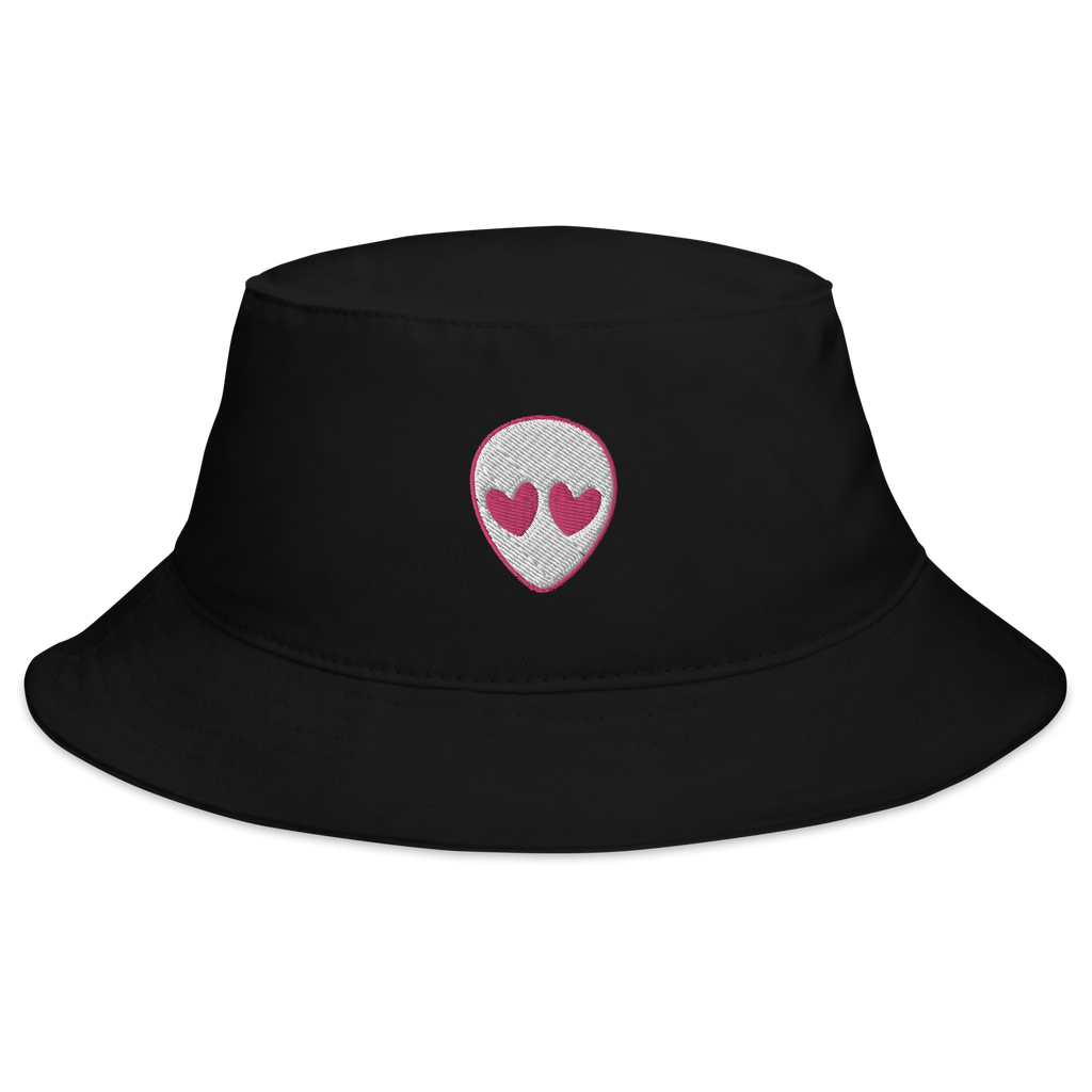 Pink Cotton Smiley Logo Bucket Hat