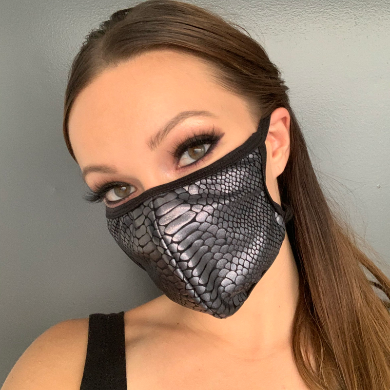 Space Serpent Snake Print Face Mask